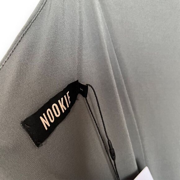 Nookie Aria One‎ Shoulder Gown in Khaki - Picture 6 of 8